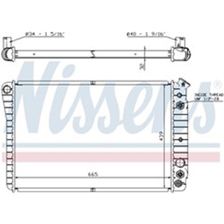 67600 Radiaator,mootorijahutus NISSENS