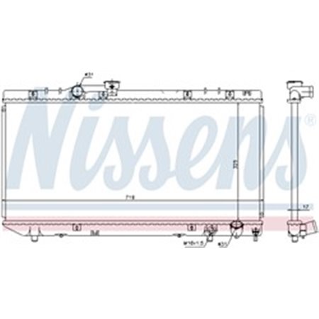 64775 Radiator, engine cooling NISSENS