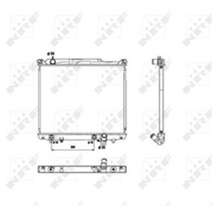 NRF 53576 Mootori radiaator sobib: SUZUKI GRAND VITARA I, GRAND VITARA II 2