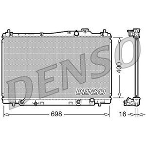 DENSO DRM40017 - Engine radiator fits: HONDA STREAM 1.7 05.01-09.06