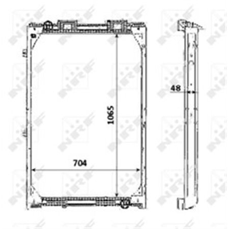 58345 Radiaator,mootorijahutus NRF