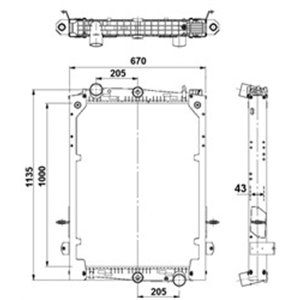 58280 Radiaator,mootorijahutus NRF - Top1autovaruosad