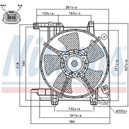 85493 Fan, engine cooling NISSENS