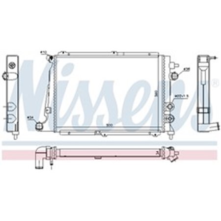 63057 Radiaator,mootorijahutus NISSENS