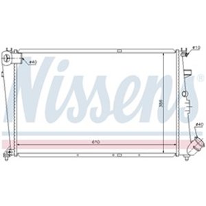 61303 Radiaator,mootorijahutus NISSENS - Top1autovaruosad