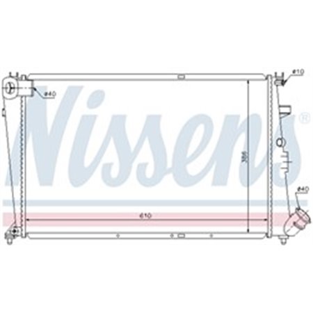 61303 Radiaator,mootorijahutus NISSENS