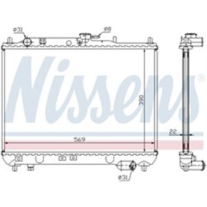 NISSENS 62409A - Engine radiator (with first fit elements) fits: MAZDA 323 C IV, 323 S IV 1.3/1.6/1.8 06.89-10.96