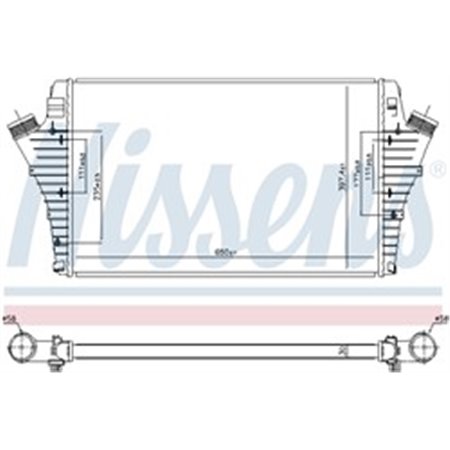 96647 Charge Air Cooler NISSENS