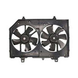 NRF 47497 - Radiator fan (with housing) fits: NISSAN X-TRAIL I 2.0/2.5 07.01-01.13