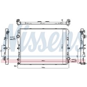 NIS 606301 Mootori radiaator sobib: MERCEDES E (A238), E (C238), E (W213), E