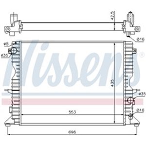 NISSENS 64311A - Engine radiator  Manual  - Top1autovaruosad