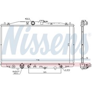 NISSENS 68152 - Engine radiator fits: HONDA ACCORD VII 2.0 02.03-05.08