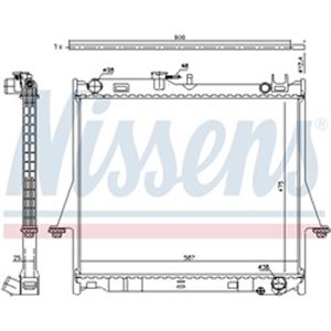 NISSENS 60856 - Engine radiator (Manual) fits: ISUZU D-MAX I 3.0D 01.07-06.12
