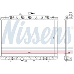 67365 Radiator, engine cooling NISSENS - Top1autovaruosad