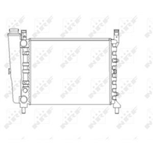 NRF 54680 Mootori radiaator sobib: FIAT UNO 1.1 01.83 12.93