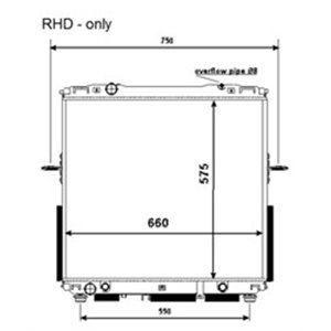 NRF 53368 Mootori radiaator sobib: KIA SORENTO I 3.5 08.02 