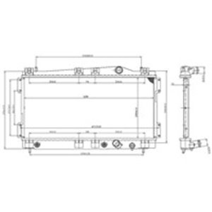 53955 Radiaator,mootorijahutus NRF - Top1autovaruosad