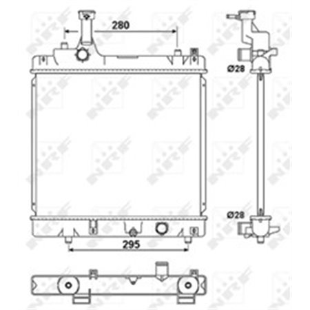 53078 Radiator, engine cooling NRF