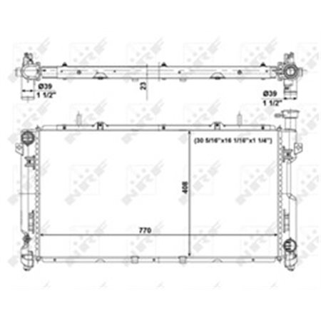 56020 Radiaator,mootorijahutus NRF