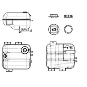 NRF 455044 - Coolant expansion tank fits: VOLVO EC330C, EC360B, EC380D, EC460B