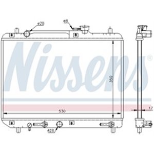 NISSENS 64176 - Engine radiator fits: SUZUKI BALENO 1.3/1.6/1.8 07.95-05.02