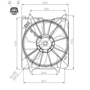 47935 Fan, engine cooling NRF - Top1autovaruosad