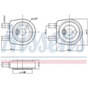 90704 Oil Cooler, engine oil NISSENS - Top1autovaruosad