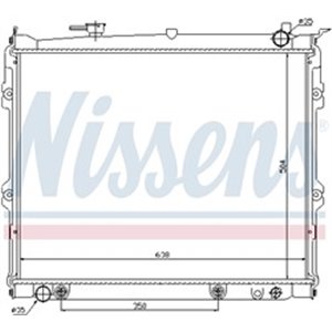 NISSENS 62435 - Engine radiator fits: MAZDA MPV I 3.0 11.88-09.99