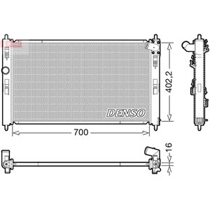 DENSO DRM45050 - Engine radiator fits: MITSUBISHI ASX 1.6 06.10-