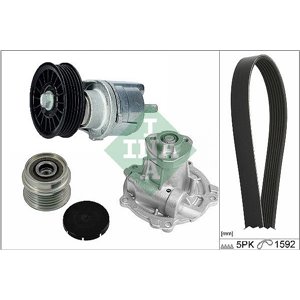 INA 529 0162 30 - Multi-V-Belt kit (rolls and water pump) (with water pump) AUDI A4 B5, A6 C5; VW PASSAT B5 1.9D/1.9DH 01.95-09.