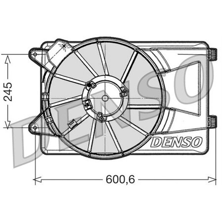 DER09305 Fan, engine cooling DENSO
