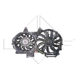 NRF 47205 - Radiator fan L (with housing) fits: AUDI A4 B6, A4 B7, A6 C5; SEAT EXEO, EXEO ST 1.6-2.0D 11.00-05.13