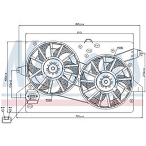 85228 Вентилятор, охлаждение двигателя NISSENS - Top1autovaruosad