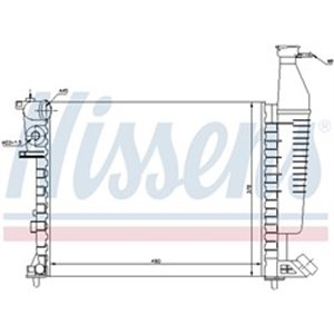 63546 Radiaator,mootorijahutus NISSENS - Top1autovaruosad