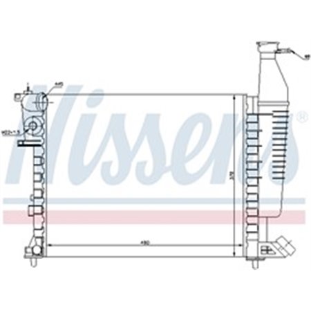 63546 Radiaator,mootorijahutus NISSENS