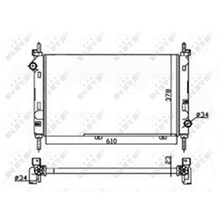 509528A Radiaator,mootorijahutus NRF