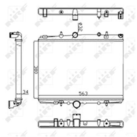 58303A Radiator, engine cooling NRF