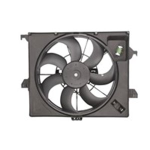 NISSENS 85898 - Radiator fan (with housing) fits: HYUNDAI ACCENT IV, I20 I 1.1D/1.4D/1.6D 09.08-