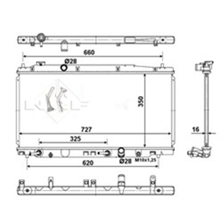 54505 Radiaator,mootorijahutus NRF