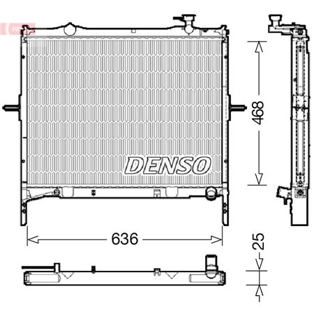 DRM43001 Радиатор, охлаждение двигателя DENSO