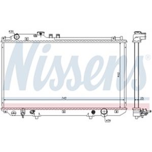 NISSENS 64658 - Engine radiator fits: LEXUS GS, SC 4.3 11.00-07.10