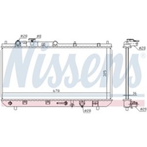 NIS 624041 Mootori radiaator (Automaatne, koos esimeste sobivate elementideg