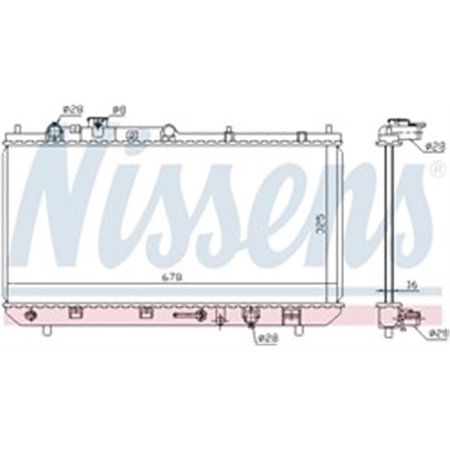 NISSENS 624041 - Motorkylare (automatisk, med första monteringselement) passar: MAZDA 323 F VI, 323 S VI 1.5/1.6/1.9 09.98-05.04