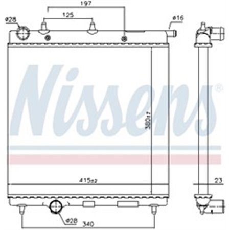 61277 Radiaator,mootorijahutus NISSENS