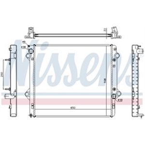 NIS 646805 Mootori radiaator (Automaatne/Manuaalne) sobib: TOYOTA LAND CRUIS