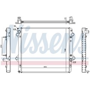 NISSENS 646805 - Engine radiator (Automatic/Manual) fits: TOYOTA LAND CRUISER PRADO 3.0D 09.02-12.10