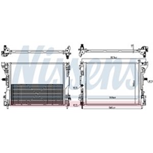 NIS 606746 Mootori radiaator sobib: TOYOTA TACOMA 2.7/4.0 09.04 12.15