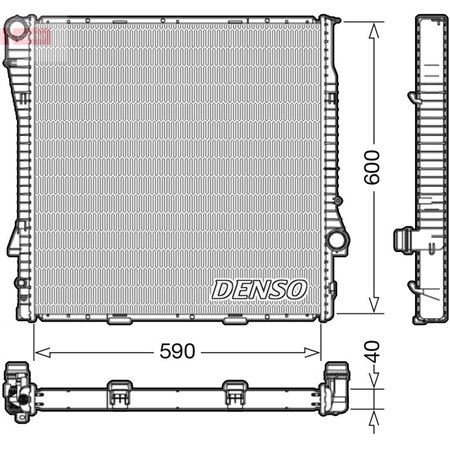 DRM05112 Jäähdytin, moottorin jäähdytys DENSO