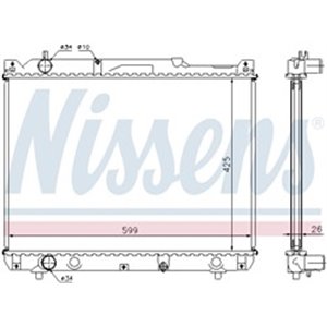 64196A Radiator, engine cooling NISSENS - Top1autovaruosad