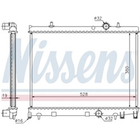 63504 Kylare, motorkylning NISSENS